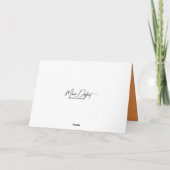 Herbst Pumpkin Bouquet zum Geburtstag Karte (Rückseite)