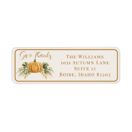 Herbst Pumpkin Danke