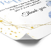 Herbst Pumpkin Diaper Tombola Baby Dusche Zeichen Poster (Ecke)