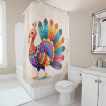 Herbst Pumpkin-Duschvorhang