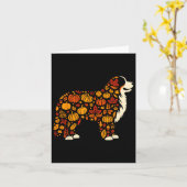 Herbst Pumpkin Fall Bernese Berg Dog Thanksgiv Karte (Gelbe Blume)