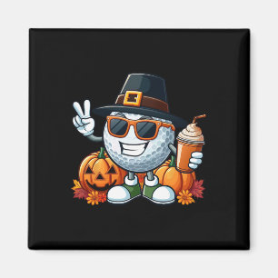 Herbst Pumpkin Fall Golf Erntedank Frauen Männer Magnet