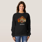 Herbst Pumpkin Gewürz Gnome Woman's Basic Sweatshi Sweatshirt (Vorne ganz)