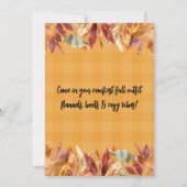 Herbst Pumpkin Gewürz-Party Einladung (Rückseite)