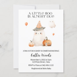 Herbst Pumpkin Ghost Baby Dusche Einladung