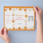 Herbst Pumpkin Girl Geburtstag Chip Beutel Wrapper Flyer (Hand)
