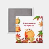 Herbst Pumpkin Herbst Berries farbenfrohe Ahorn-Bl Magnet (Vorderseite/Rückseite)