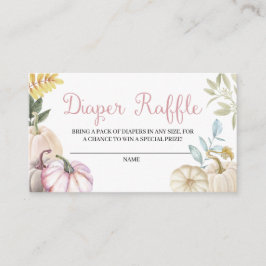 Herbst Pumpkin Herbst Diaper Umschließungskarte Begleitkarte