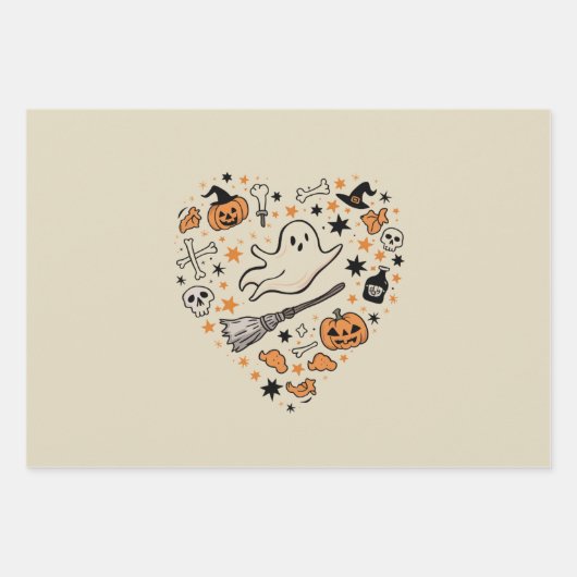 Herbst Pumpkin Herbst Erntedank Halloween Geschenkpapier Set (Vorderseite)