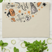 Herbst Pumpkin Herbst Erntedank Halloween Geschirrtuch (Gefaltet)