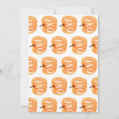 Herbst Pumpkin Herbst Erster Geburtstag Einladung (Rückseite)