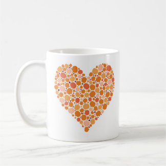 Herbst Pumpkin Herz Herbstlaubs Farben Oktober Kaffeetasse
