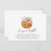 Herbst-Pumpkin-Kinderduschkarte Dankeskarte (Vorne/Hinten)