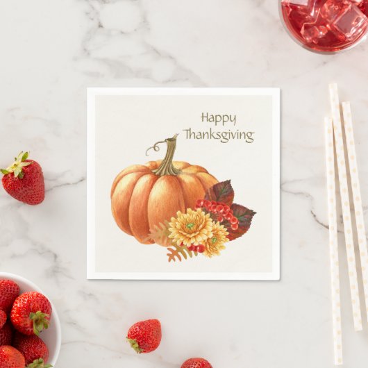 Herbst Pumpkin Napkin Serviette (Beispiel)