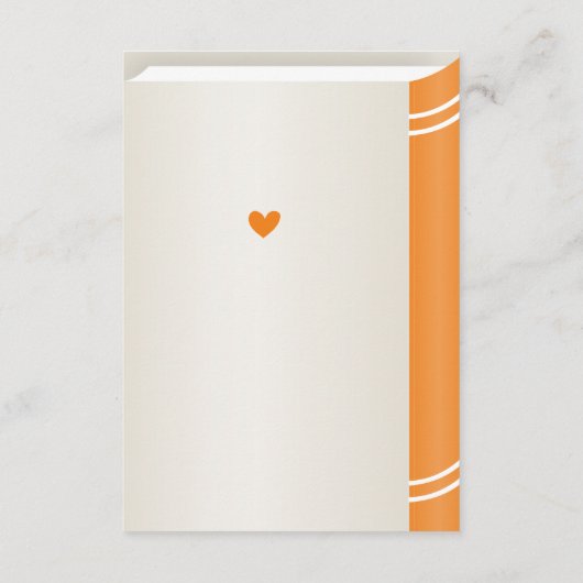 Herbst Pumpkin Orange Babydusche Sprinkle Begleitkarte (Rückseite)