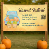 Herbst Pumpkin QR Kodex Herbsternte Festival Banner