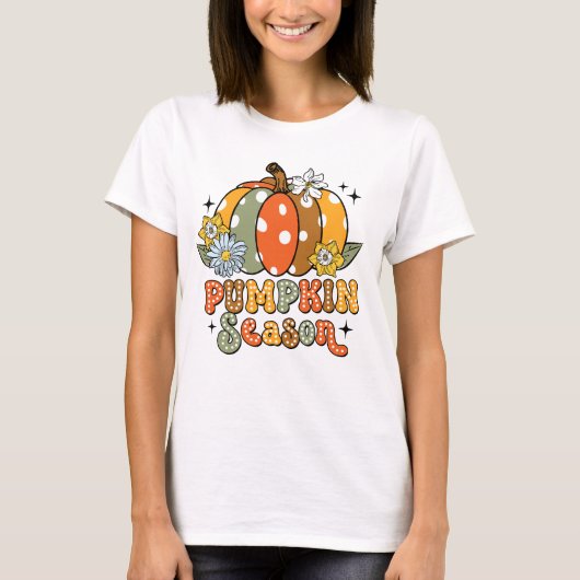 Herbst Pumpkin Saison Herbst Vibes Design T-Shirt (Vorderseite)
