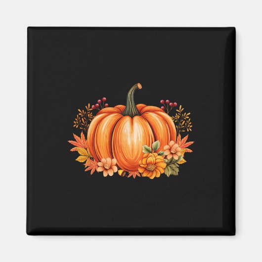 Herbst Pumpkin Saison Retro Halloween Herbstdanksg Magnet (Vorne)