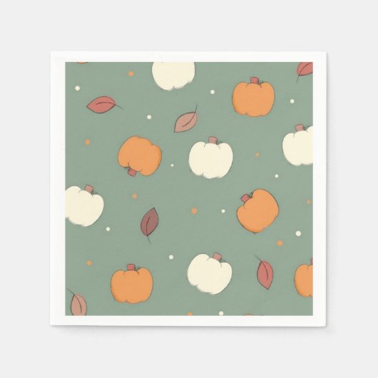 Herbst Pumpkin Serviette (Vorderseite)