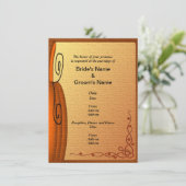 Herbst Pumpkin Textured Weditation Einladung (Stehend Vorderseite)