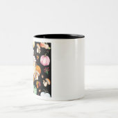 Herbst Pumpkin Themed Zweifarbige Tasse (Mittel)