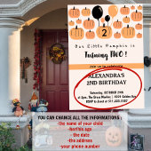 Herbst Pumpkin Wende zwei Halbzeitstunden zwischen Einladung