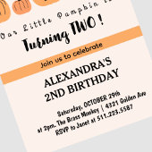 Herbst Pumpkin Wende zwei Halbzeitstunden zwischen Einladung