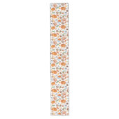 Herbst Pumpkins Blätter Lichtmuster Großer Tischläufer (Vorderseite)