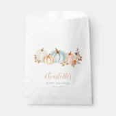 Herbst Pumpkins Fall Floral | Babydusche Geschenktütchen (Vorderseite)