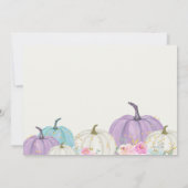 Herbst Pumpkins Fall Save The Date (Rückseite)