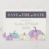 Herbst Pumpkins Fall Save The Date (Vorne/Hinten)