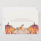Herbst Pumpkins Fall Save The Date (Rückseite)