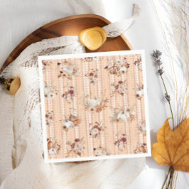 Herbst Pumpkins Floral Baby Dusche Serviette