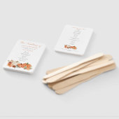 Herbst Pumpkins Florals Hochzeitsprogramm Fächer (Non-assembled)