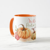 Herbst - Pumpkins Hallo Herbst Tasse (Vorderseite Links)
