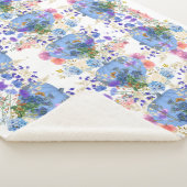 Herbst Pumpkins Pastellblau Botanische Flora Sherpadecke (3/4)