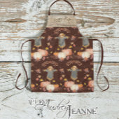 Herbst Pumpkins Scarecrow Happy Fall Familienname Schürze