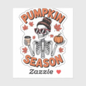 Herbst-Pumpszeit Aufkleber (Blatt)