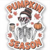 Herbst-Pumpszeit Aufkleber (Vorderseite)