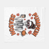 Herbst-Pumpszeit Fleecedecke (Vorderseite (Horizontal))