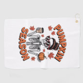 Herbst-Pumpszeit Golfhandtuch (Horizontal)