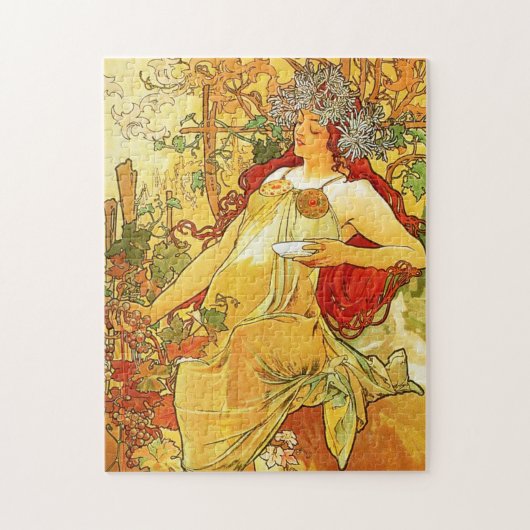 Herbst-Puzzlespiel Alphonse Mucha Puzzle (Vertikal)