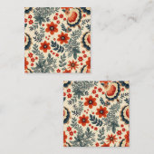 Herbst Quadratische Visitenkarte (Vorne/Hinten)