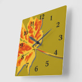 Herbst quadratische wanduhr (Winkel)
