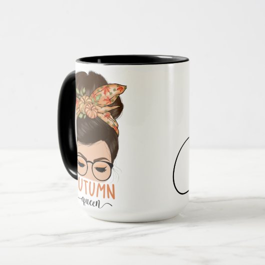 Herbst-Queen-Fall-Tasse Tasse (Vorderseite Links)
