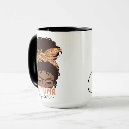 Herbst-Queen-Fall-Tasse Tasse (Vorderseite Links)