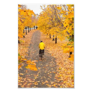 Herbst Radfahren Fotodruck