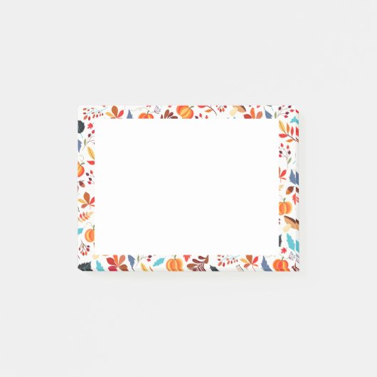 Herbst-Rahmen-Notizzettel Post-it Klebezettel (Vorderseite)