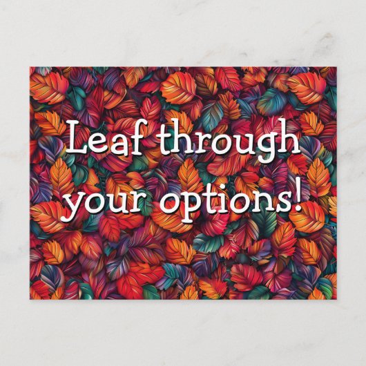 Herbst Real Anwesen Realtor Broker Marketing Maile Postkarte (Vorderseite)