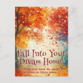 Herbst reales Anwesen Marketing Postkarte (Vorderseite)